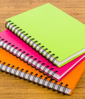 Caderno Espiral 1/4 Capa Dura Neon Cores Diversas 96 Folhas